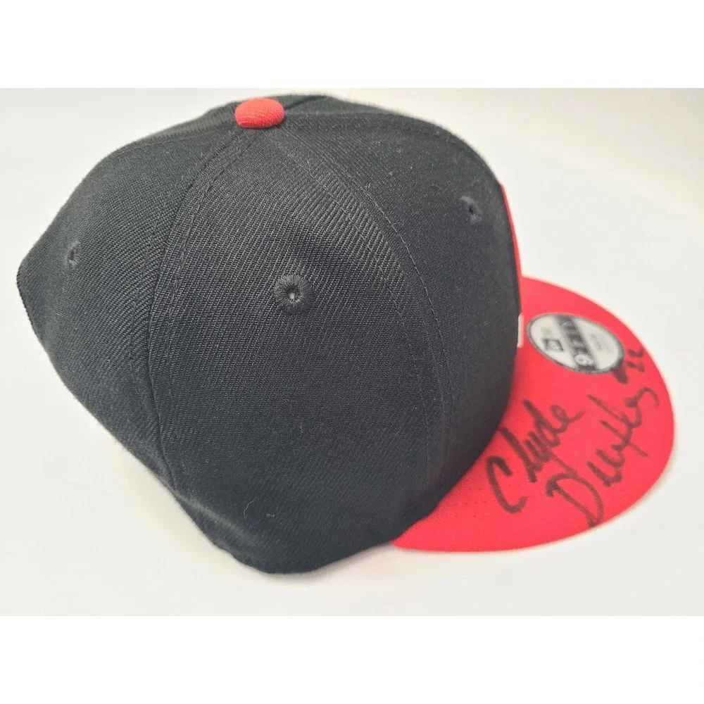 Youth Portland Trail Blazers Clyde Drexler Signed Autographed Snapback Hat‎ Cap
